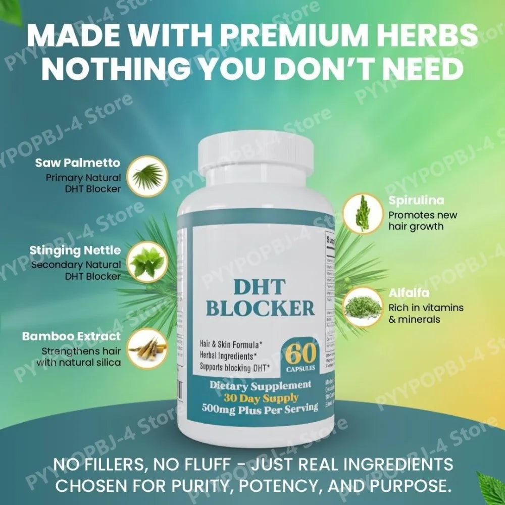 Poderoso Suplemento DHT Blocker para el Crecimiento del Cabello