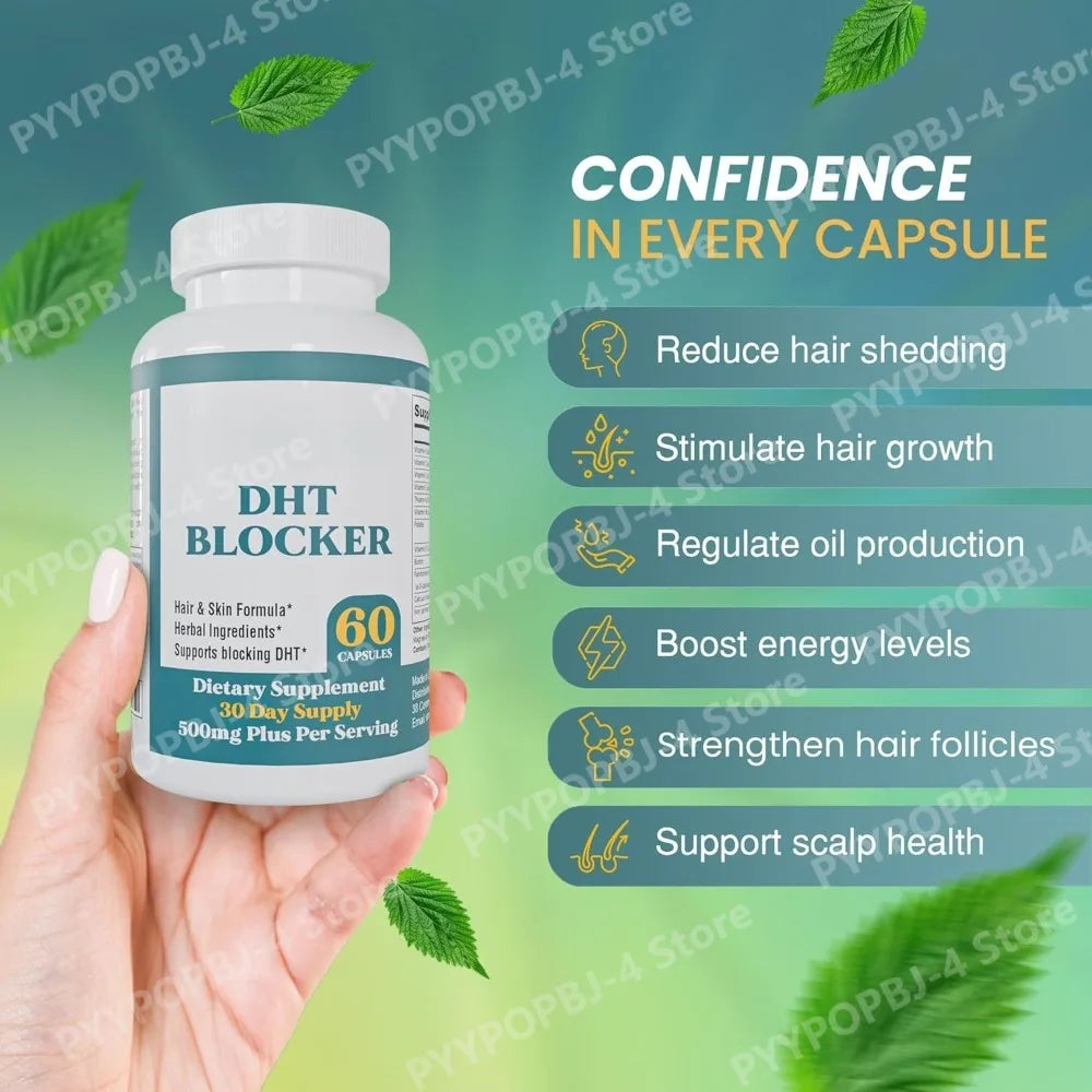 Poderoso Suplemento DHT Blocker para el Crecimiento del Cabello