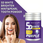 Polvo dental blanqueador morado