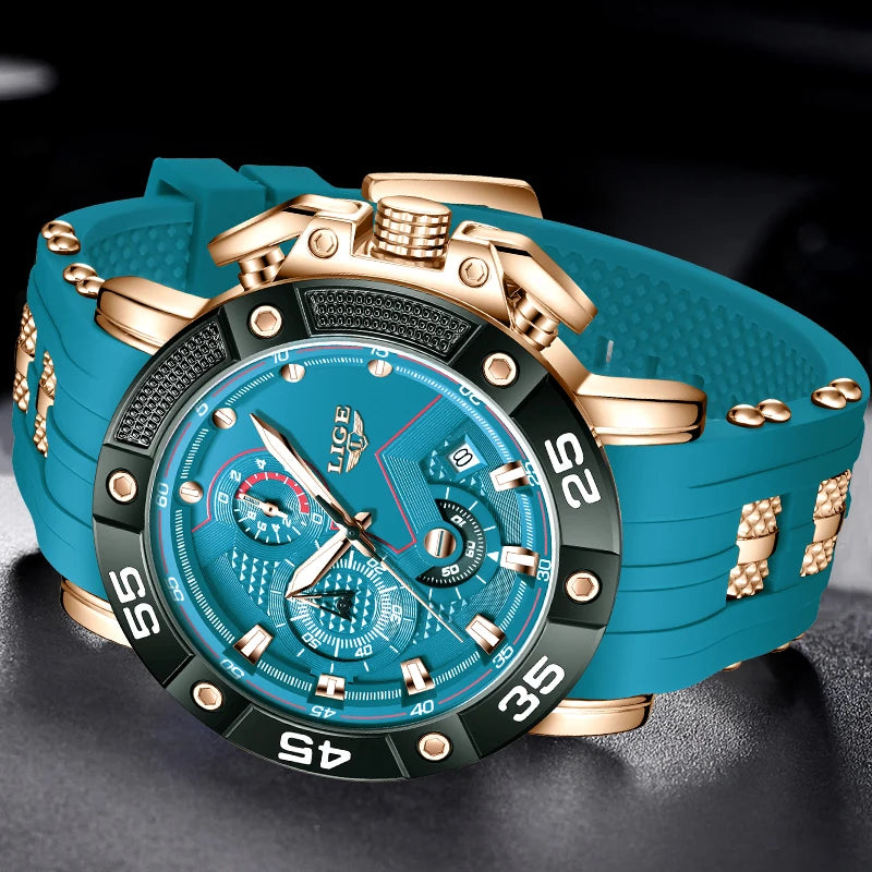 Reloj deportivo militar LIGE para hombre