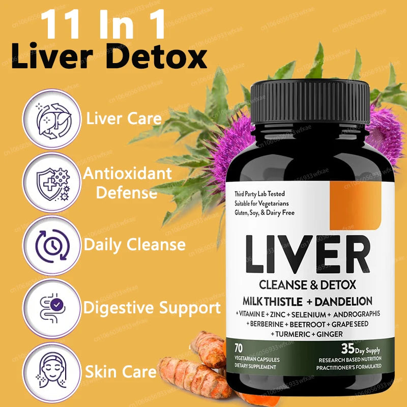 LIVER CLEANSE - Detox 60 Cápsulas (Limpieza del Hígado)