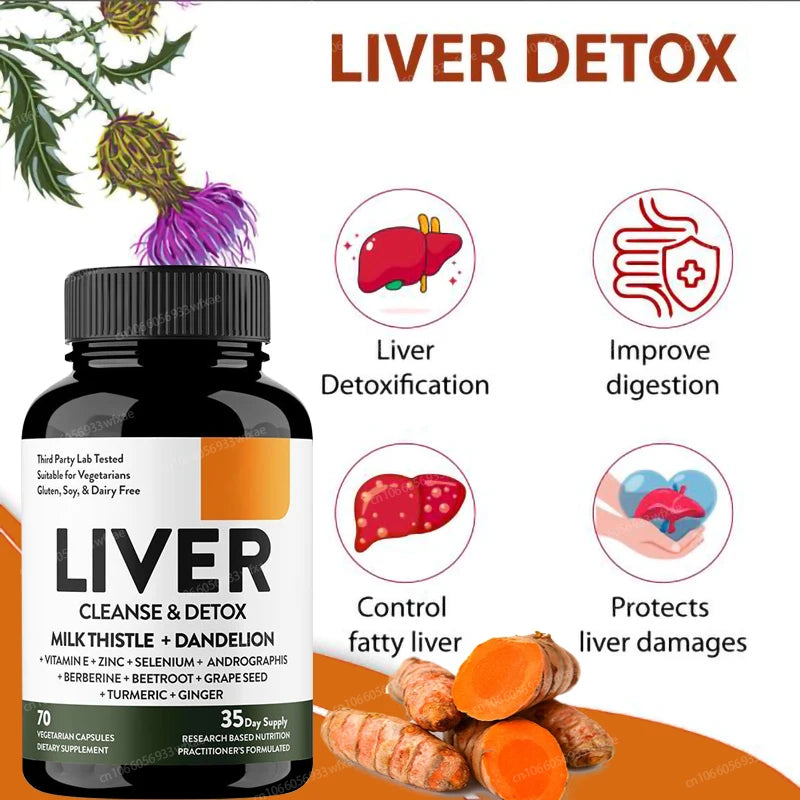 LIVER CLEANSE - Detox 60 Cápsulas (Limpieza del Hígado)