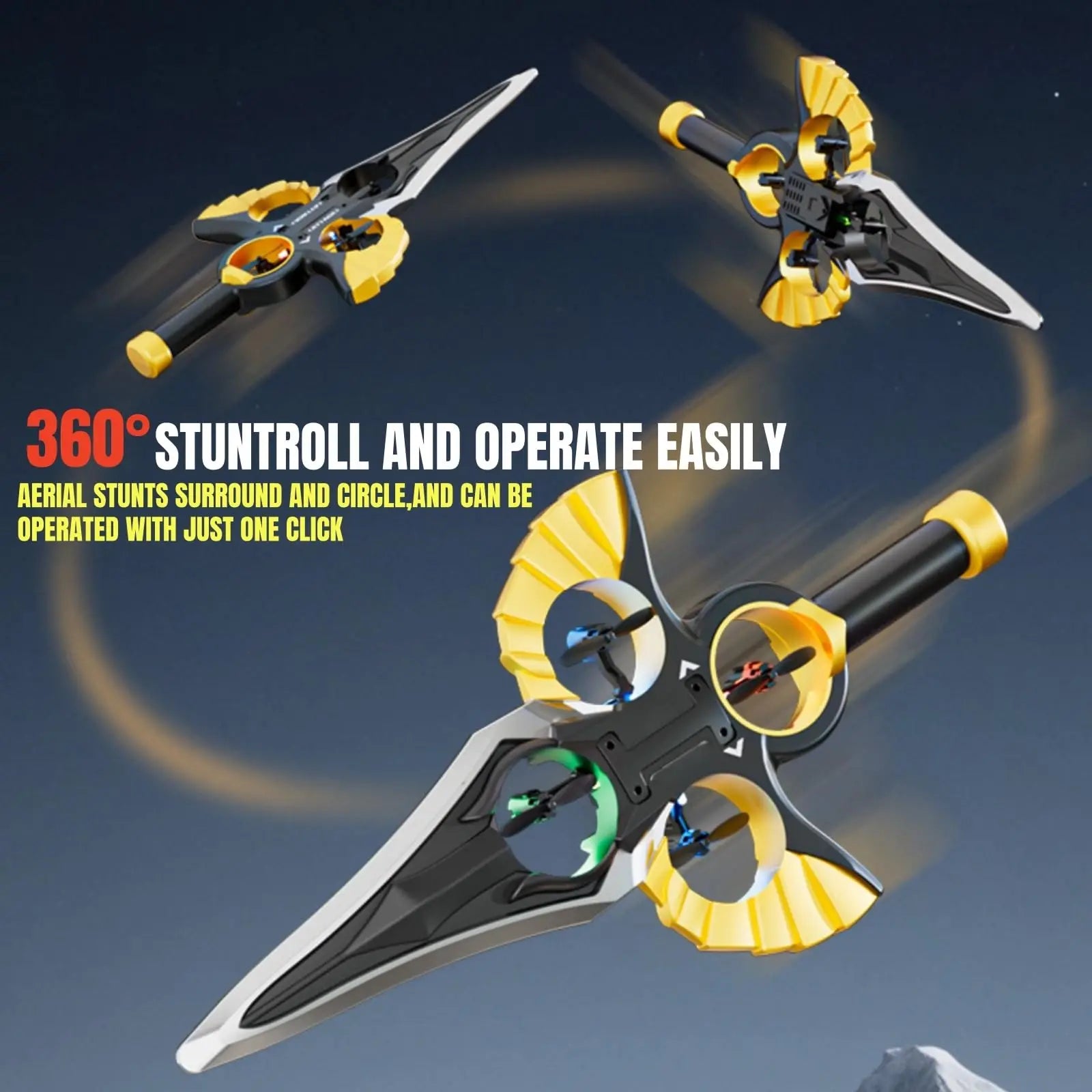 Dron planeador RC en espada voladora