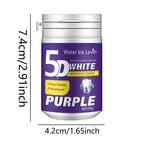 Polvo dental blanqueador morado