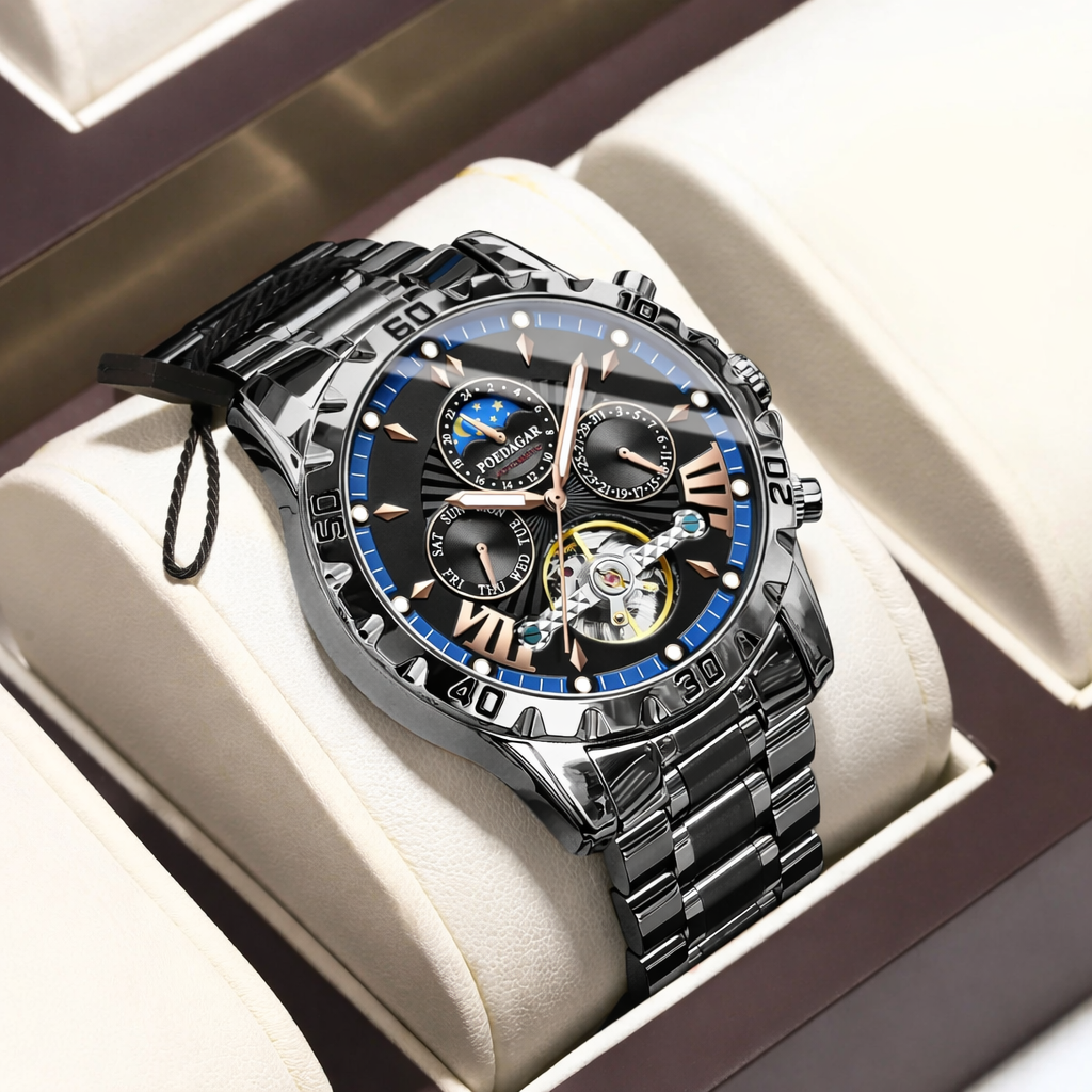 Reloj ELEGANTE Automático Fase Lunar Premium